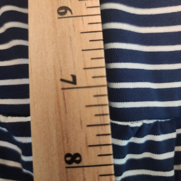 Old Navy Soft Jersey Knit Fit & Flare Midi Sundress Striped Large (12/14) Petite - Picture 8 of 15